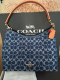 Coach Laurel Shoulder Bag In Signature Denim