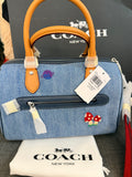 Coach rowan denim bag special edition