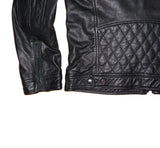 Diesel Laleta Men’s Black Leather Biker Jacket – Size L
