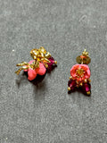 Les nereides flower stud earrings