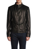 DIESEL BLACK GOLD LORDBAIRON Men’s Black Leather Jacket Size 48 M