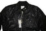 Diesel LEYS Men’s Genuine Leather Biker Jacket Size XL – 100% Authentic