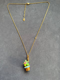 Juicy Couture Long Necklace Cactus Charm – “Choose Juicy” – 60–65 cm