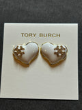 Tory Burch heart logo earrings