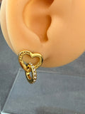 Coach heart earrings