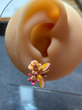 Les nereides flower stud earrings