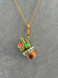 Juicy Couture Long Necklace Cactus Charm – “Choose Juicy” – 60–65 cm