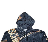 Moschino Men’s Graphic Hoodie ZT1711 – Black Printed Hooded Sweatshirt Size M / IT 48