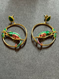 Bill skinner chameleon hoop earrings