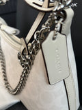 Coach Juliet 25 white signature bag