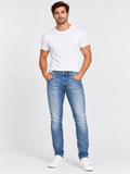 DIESEL TEPPHAR 084DF Jeans W29 L32 Men’s Slim Carrot Fit Blue Denim