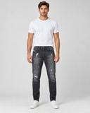 DIESEL BELTHER-R R62U6 Jeans Men’s Slim Tapered Distressed Grey Denim