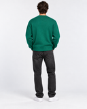 Diesel K-Logox-A Men’s Wool Blend Logo Jumper – Green/Orange – Size L