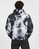 DIESEL S-ALBYEL-X4 Men's Black & White Tie Dye Pullover Hoodie – Size S