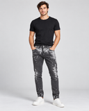 DIESEL D-STRUKT 009RE Men’s Slim Fit Jeans  Grey Distressed Denim