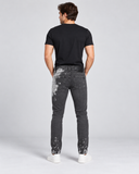 DIESEL D-STRUKT 009RE Men’s Slim Fit Jeans  Grey Distressed Denim