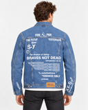 DIESEL NHILL-SP2 009DZ Men’s Denim Jacket Size S Blue Authentic
