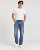 DIESEL D-MACS 0097G Men’s Straight Fit Jeans Blue Denim Authentic
