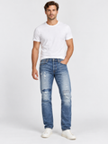 Polo Ralph Lauren Varick Slim Straight Jeans W31 L32 Blue Distressed Denim