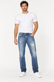 Diesel Krayver R831I Men’s Slim Carrot Distressed Blue Jeans