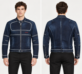 DSQUARED2 Heritage Denim Jacket Men’s IT 46 Blue Zip Up S71AN0536