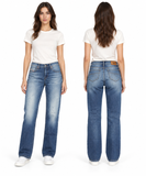 DIESEL Myboy 0818F Women's Straight Leg Jeans W31 L32 Blue Denim