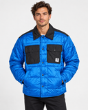 Diesel J-Welles Men’s Relaxed Fit Quilted Shirt Jacket – Size L Blue