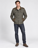 DIESEL JHUPP Men's Dark Green Military Style Field Jacket
