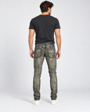 DIESEL BUSTER 084ZY Men’s Slim Tapered Jeans Grey Washed Denim