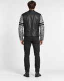 BELSTAFF ENNIS BLACK LEATHER MOTORCYCLE BIKER JACKET MEN’S IT46 SMALL AUTHENTIC