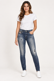 Diesel Grupee-NE 0605X Women’s Blue Distressed JoggJeans W25