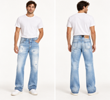 DSQUARED2 Roadie Jeans S74LB1371 Size IT48 Men’s Blue Denim Distressed