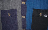 DIESEL K-MIX CARDIGAN NAVY/BLACK SIZE L 100%
AUTHENTIC