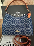 Coach Laurel Shoulder Bag In Signature Denim