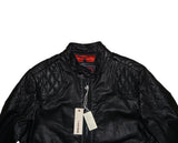 Diesel Laleta Men’s Black Leather Biker Jacket – Size L