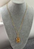 Juicy Couture Gold Necklace with Ferris Wheel Pendant