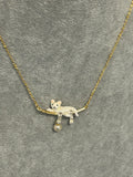 Bill skinner cat necklace