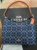 Coach Laurel Shoulder Bag In Signature Denim