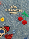 Coach rowan denim bag special edition