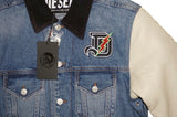 DIESEL D-BRESK JACKET LEATHER SLEEVES SIZE S 100% AUTHENTIC