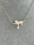 Bill skinner cat necklace