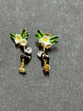 bill skinner panda earrings