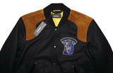 DIESEL W-KISLOV JACKET LEATHER SHOULDER 100% AUTHENTIC