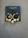 Coach hoop earrings