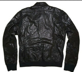 Diesel LEYS Men’s Genuine Leather Biker Jacket Size XL – 100% Authentic