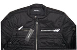 DIESEL W-NEVERZIP MEN’S BLACK JACKET SIZE S DESIGNER OUTERWEAR AUTHENTIC