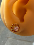 Juicy couture flower stud earrings