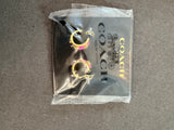 Coach logo small hoop earrings