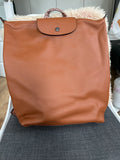 RRP £549 Longchamp Le Pliage XTRA leather backpack