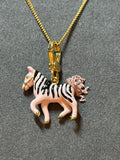 Juicy Couture Pink Zebra Long Necklace 60–66cm